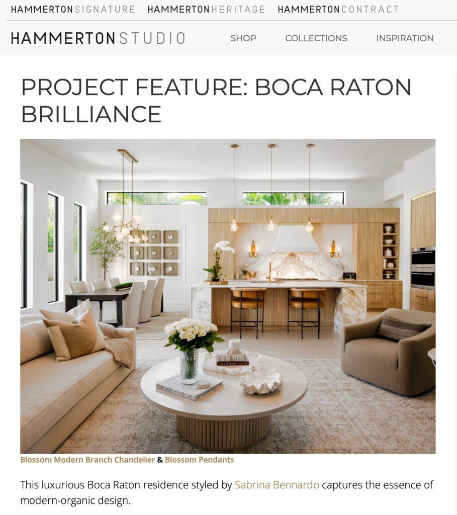 Sabrina Bennardo featured in Hammerton Lighting